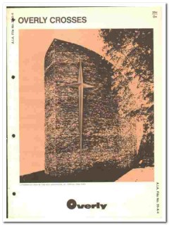 Overly Mfg Company 1966 vintage ecclesiastical catalog church crosses