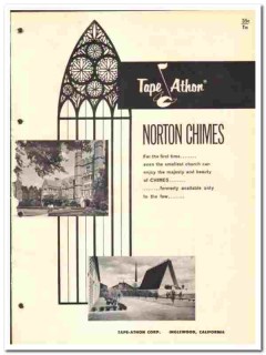 Tape-Athon Corp 1966 vintage ecclesiastical catalog Norton Chimes Tape-Athon Corp 1966 vintage ecclesiastical catalog Norton Chimes