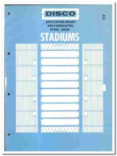Decatur Iron Steel Company 1966 vintage recreation catalog stadiums