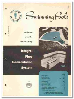 Paddock Pool Equipment Company 1966 vintage catalog recirculation Paddock Pool Equipment Company 1966 vintage catalog recirculation