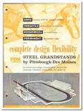 Pittsburgh-Des Moines Steel Company 1966 vintage catalog grandstands