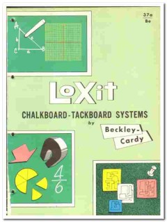 Beckley-Cardy Company 1966 vintage catalog chalkboard asbestos LoXit