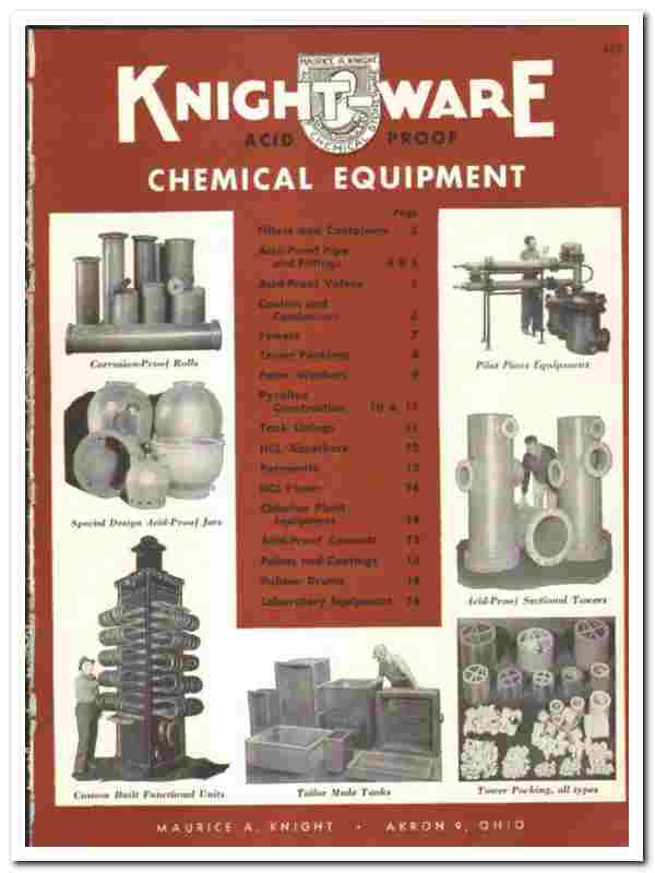 Maurice A Knight 1948 vintage catalog Chemical KnightWare